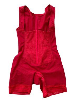 NEW ARDYSS Body Magic Body Shaper Corset Girdle Bodysuit in Red SZ 40